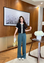 Load image into Gallery viewer, 【星屿蓝调】独家定制 Stardust Coast Wide Leg Jeans 星链织带牛仔拖地裤（PANTS Only）
