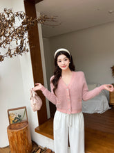 Load image into Gallery viewer, 【粉绒花语】独家定制 Blossom Mink-Touch Knit Jacket 仿貂毛名媛外套 (JACKET Only)
