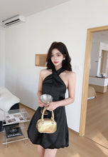 Load image into Gallery viewer, 【缎影花漾】 独家定制 Satin Bloom Halter Dress 连衣裙（DRESS Only）
