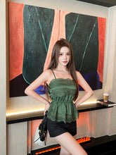 Load image into Gallery viewer, 【森语蕾影】独家定制 Forest Lace Satin Cami 缎面蕾丝吊带上衣（TOP Only）
