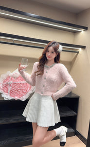 【雪影轻舞】 独家定制 Snowlit Pleated A-line Skirt 西装料百褶短裙 (SKIRT Only)