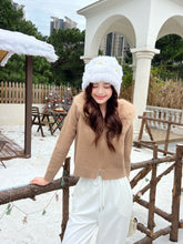 Load image into Gallery viewer, 【雪绒暖雾】 高定系列 Snowy Aura Fur Knit Jacket 狐狸毛绒连帽针织外套 (JACKET Only)
