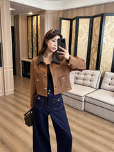 Load image into Gallery viewer, 【锋尚摩登】 高定系列 Modern Edge Contrast Denim Pants 仿牛仔阔腿长裤 (PANTS Only)
