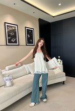 Load image into Gallery viewer, 【星屿蓝调】独家定制 Stardust Coast Wide Leg Jeans 星链织带牛仔拖地裤（PANTS Only）
