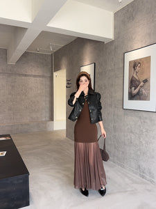 【暮色浮光】 独家定制 Dusk Glow Mesh Maxi Dress 包臀拼接网纱长裙 (DRESS Only)