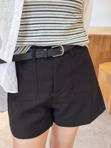 高腰西装短裤 High-Waisted Tailored Short