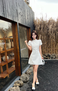 【秋简流光】 独家定制 Autumn Radiance Button Dress 西装连衣裙 (DRESS Only)