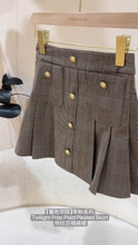 Load and play video in Gallery viewer, 【暮色学院】独家定制 Twilight Prep Plaid Pleated Skort 格纹百褶裤裙（SKORT）
