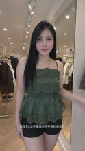 Load and play video in Gallery viewer, 【森语蕾影】独家定制 Forest Lace Satin Cami 缎面蕾丝吊带上衣（TOP Only）
