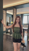 Load and play video in Gallery viewer, 【森语蕾影】独家定制 Forest Lace Satin Cami 缎面蕾丝吊带上衣（TOP Only）
