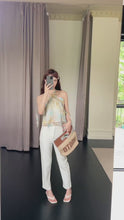 Load and play video in Gallery viewer, 【雪映珍语】独家定制 Pearl Pocket White Denim Pants 高腰珍珠牛仔长裤（PANTS Only）
