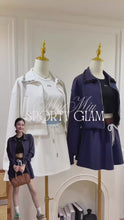 Load and play video in Gallery viewer, 【璨影流光】 高定系列 Sparkle Radiance Embellished Collar Jacket 夹克（JACKET Only)
