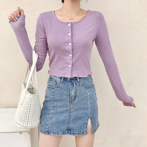 KNIT LONG-SLEEVED