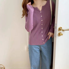 Load image into Gallery viewer, RIB KNIT LONG SLEEVE TOP
