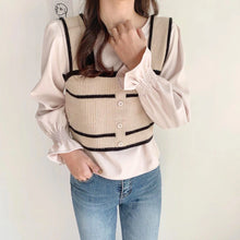 Load image into Gallery viewer, TWO-PIECE KNITTED VEST LONG SLEEVE
