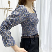 Load image into Gallery viewer, FLORAL SHORT STRETCH TOP
