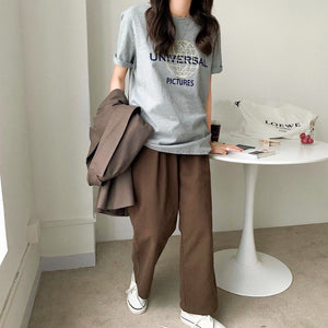 CASUAL LETTER T-SHIRT