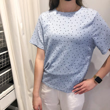 Load image into Gallery viewer, POLKA DOT SHORT SLEEVE TOP
