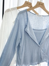 Load image into Gallery viewer, CAMISOLE WITH SEE THROUGH CARDIGAN
