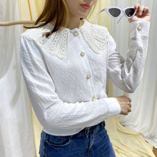 Load image into Gallery viewer, DOLL COLLAR LONG SLEEVE SHIRT
