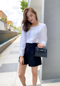 COTTON AND LINEN LONG-SLEEVED SHIRT