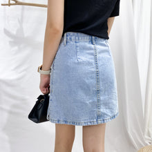 Load image into Gallery viewer, OLD DENIM A-LINE SKIRT
