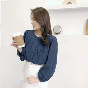 SOPHISTICATED PLEATED BLOUSE