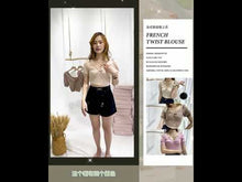 Load and play video in Gallery viewer, FRENCH TWIST BLOUSE
