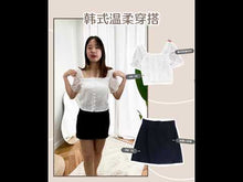 Load and play video in Gallery viewer, LACE SHORT SLEEVE SHIRT
