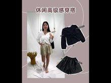 Load and play video in Gallery viewer, FLOWER DRAWSTRING LONG SLEEVE TOP

